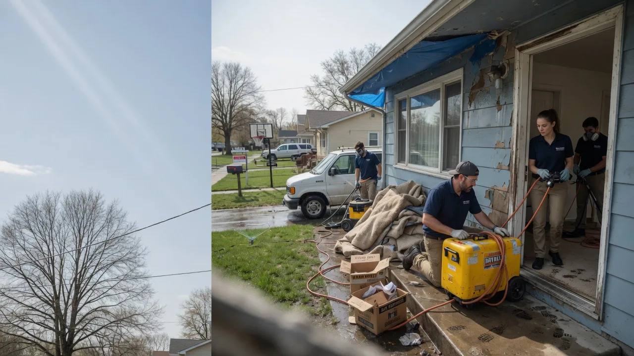 Basement Flood Cleanup in Muldrow, OK near me
